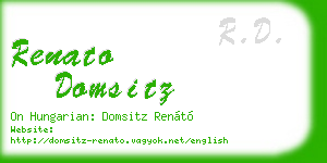 renato domsitz business card